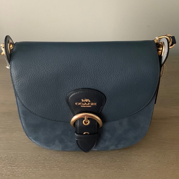 Brand New Leather and Suede Coach Purse - Picture 1 of 4